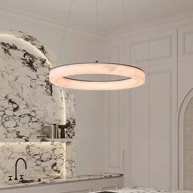 Aron – Modern Dimmable LED Pendant Light with Elegant Marble Lampasa.com