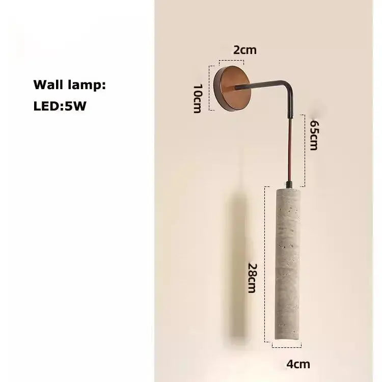 Arvid – Dimmable LED Pendant Light with Natural Stone Design for Modern Interiors Kozyled.com