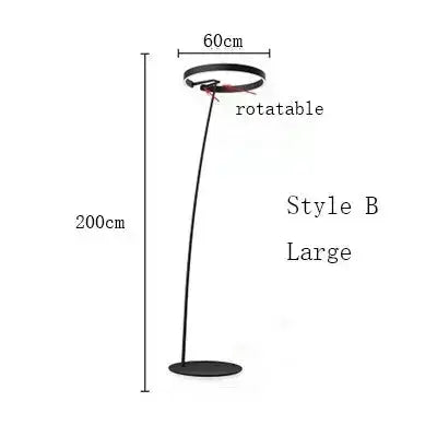 Alberte – Modern Luxury Dimmable LED Ring Floor Lamp Series Lampasa.com
