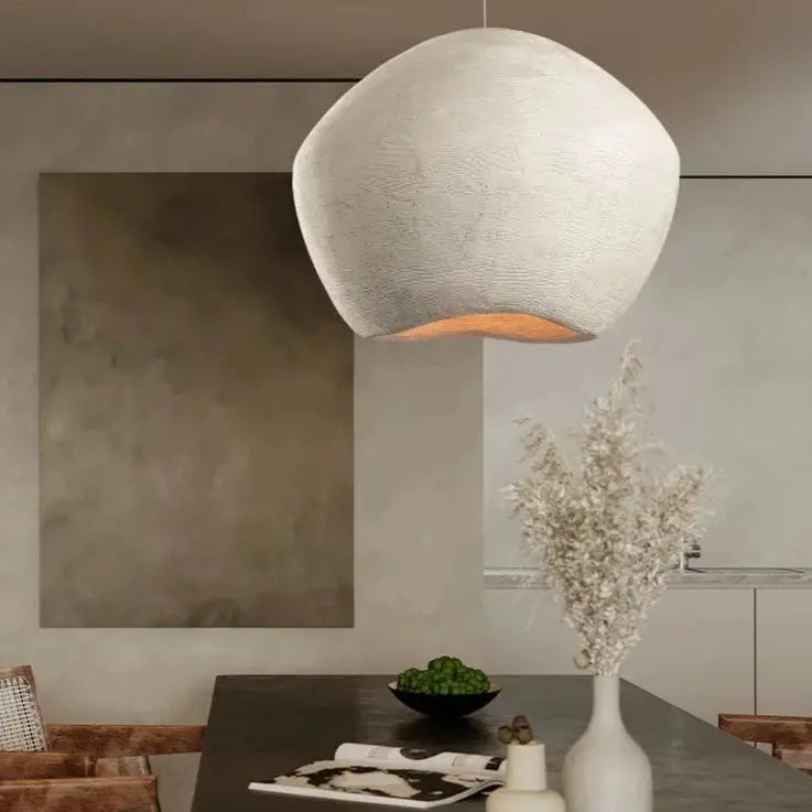 Handmade Japanese Wabi Sabi LED Pendant Lamp Anzu SPINGAR.COM