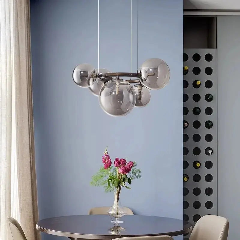 Dimmable Luxury Scandinavian Design Glass Ball LED Pendant lamp Erla SPINGAR.COM