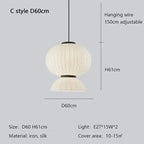 Japandi Silk Lantern LED Pendant Light – Yukari lampasa.com