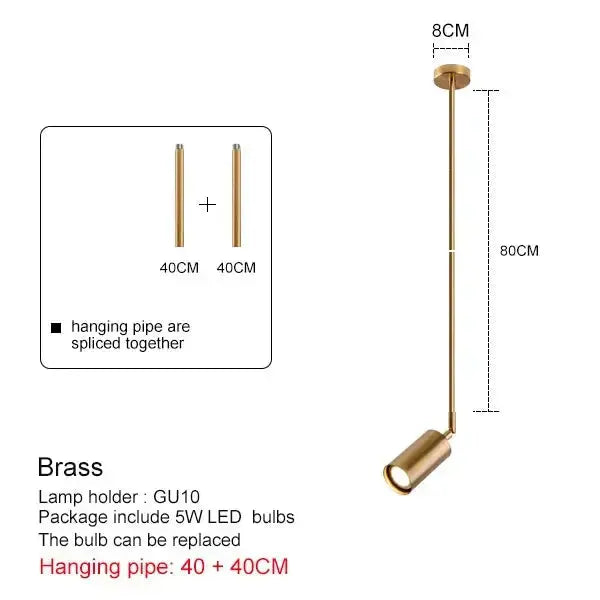 Lirian – Scandinavian adjustable Head LED Pendant Spotlight Lampasa.com