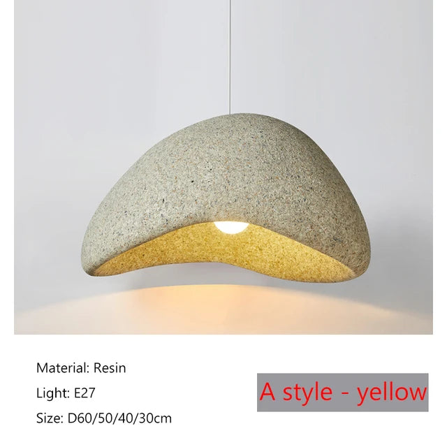 Handmade Japanese Wabi Sabi LED Pendant Lamp Annya