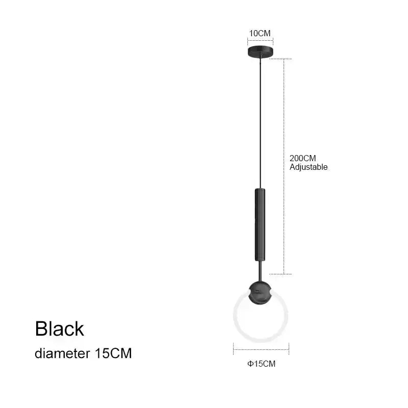 Myntor – Unique Modern LED Ring Bedside/ Corner Pendant lamp Lampasa.com