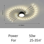 Fan-shaped LED ceiling light Arlo™ Spingar.com