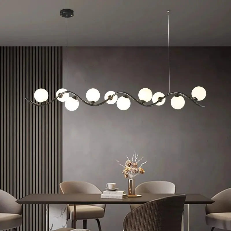 Isak – Dimmable LED Pendant Light with Milky Glass Shade for Dining Tables and Bars Kozyled.com