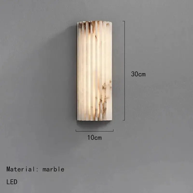 Ted – Creative LED Wall Light with Natural Marble for Elegant Interiors Lampasa.com