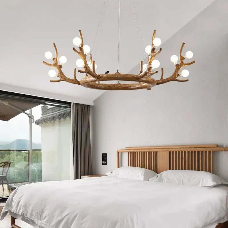 Dane – Rustic Dimmable LED Pendant Light with Tree Branch inspired Design Lampasa.com