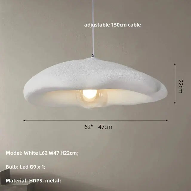 Emmi – Handmade Japandi Wabi-Sabi LED Pendant Light for Minimalist Natural Interiors Kozyled.com