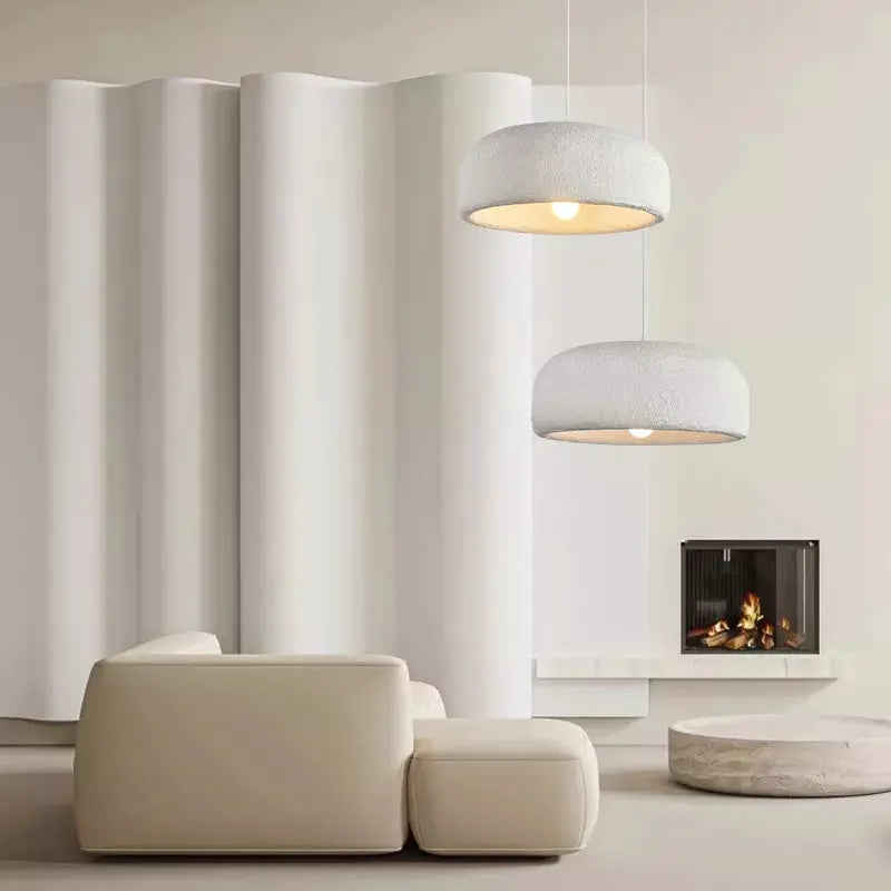 Handmade Japanese Wabi-Sabi LED Pendant Lamp Finn SPINGAR.COM