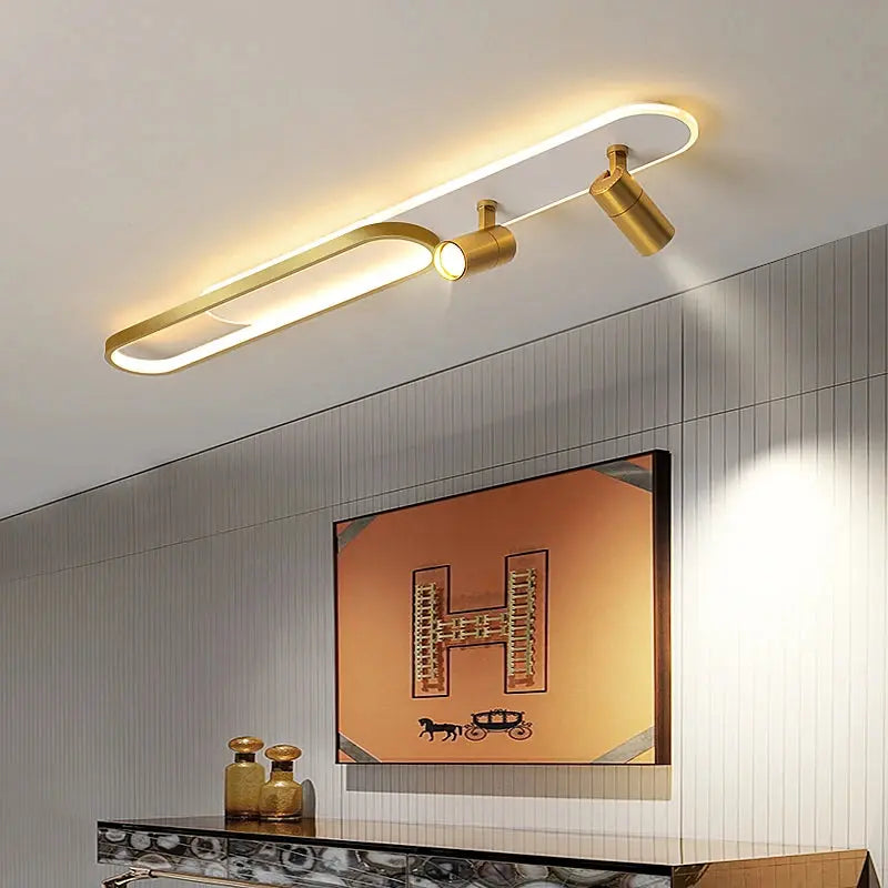 Jensen – Modern LED Ceiling Lamp with Adjustable Spotlights for Focused Lighting Kozyled
