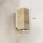 Japandi Travertine Stone Outdoor - indoor LED Wall Lamp – Solvar lampasa.com