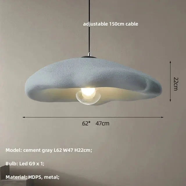 Emmi – Handmade Japandi Wabi-Sabi LED Pendant Light for Minimalist Natural Interiors Kozyled.com