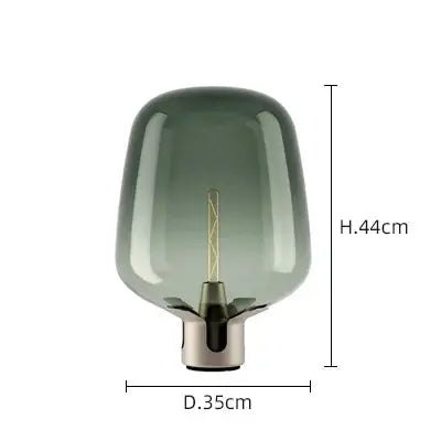 Jens – Modern Italian Blown Glass LED Table Lamp with Sleek Design Kozyled