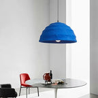 Blue Handmade Japanese Wabi Sabi LED Pendant lamp Asuna SPINGAR.COM