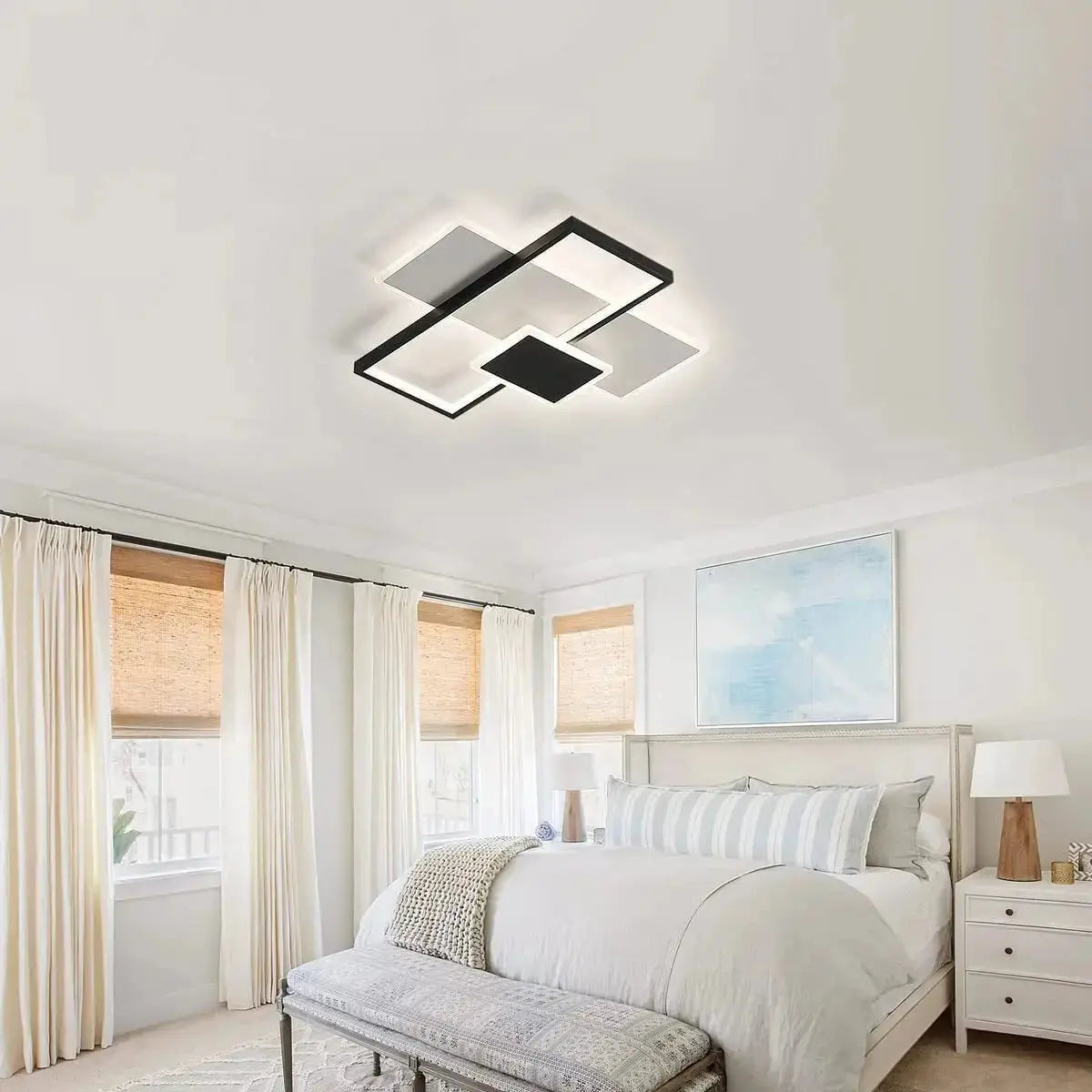 Vynric – Modern Square Design Dimmable LED Ceiling Lamp Lampasa.com