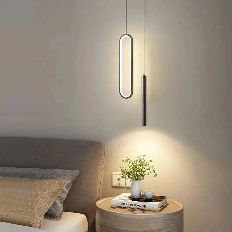 Ovrin – Modern Minimalist Oval & Spot LED Pendant Lamp Lampasa.com