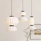 Japandi Silk Lantern LED Pendant Light – Yukari lampasa.com