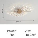 Fan-shaped LED ceiling light Arlo™ Spingar.com