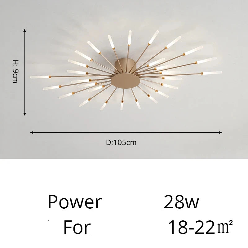 Luxuriöse fächerförmige LED-Deckenleuchte Arlo™