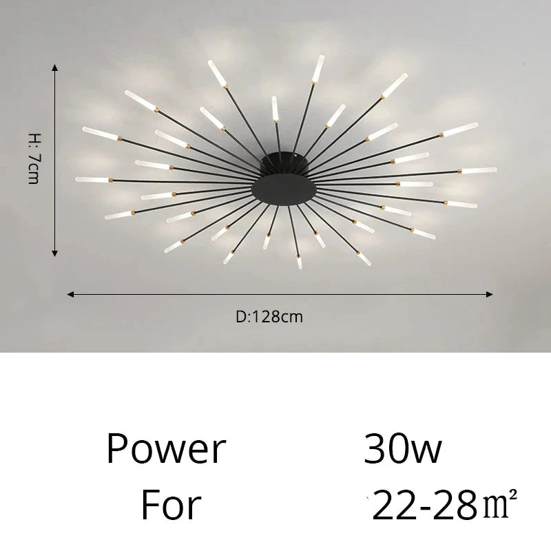 Luxuriöse fächerförmige LED-Deckenleuchte Arlo™