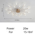 Fan-shaped LED ceiling light Arlo™ Spingar.com