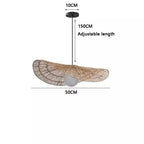 Greta – Handwoven Retro Rattan LED Pendant Light for Cozy Vintage Interiors Kozyled