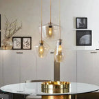 Orya – Artistic Modern Amber Glass LED Pendant Lamp Lampasa.com