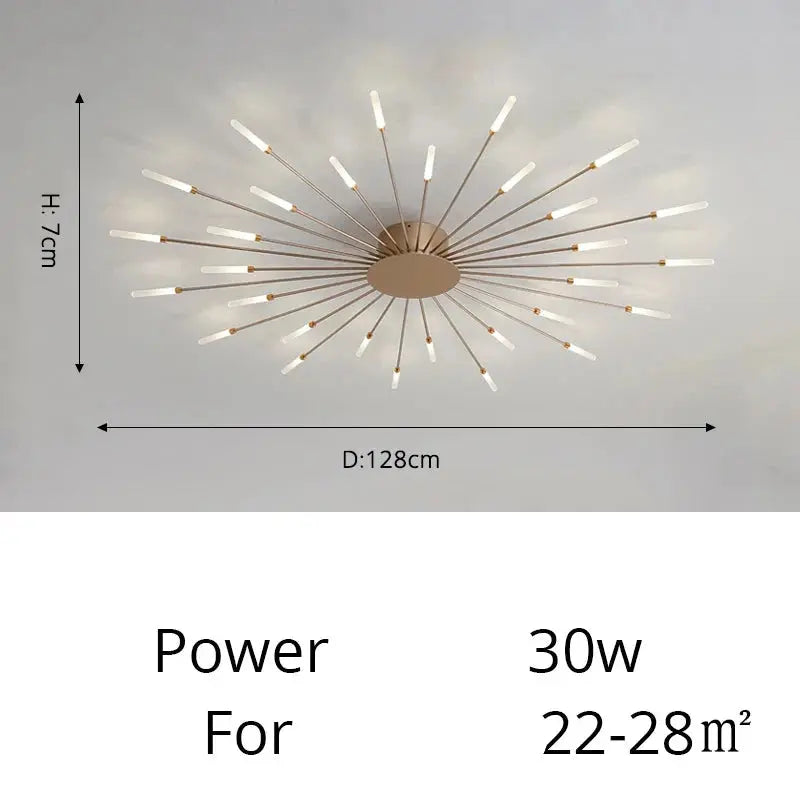 Fan-shaped LED ceiling light Arlo™ Spingar.com