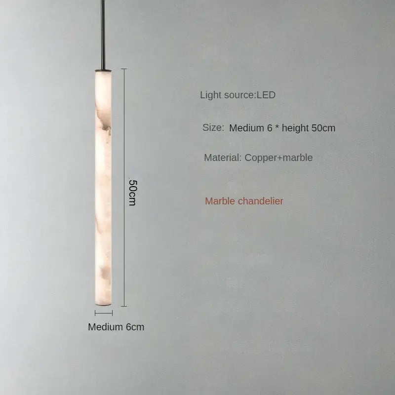 Aina – High-Quality Elegant Copper and Natural Marble LED Pendant Lamp for Luxury Interiors Kozyled