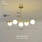 Edvin – Modern Glass Ball LED Pendant Light for Dining Tables and Bars Kozyled.com