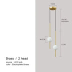 Vornel – Unique Minimalist Frosted Glass Bedside/ corner LED Pendant Lamp Lampasa.com