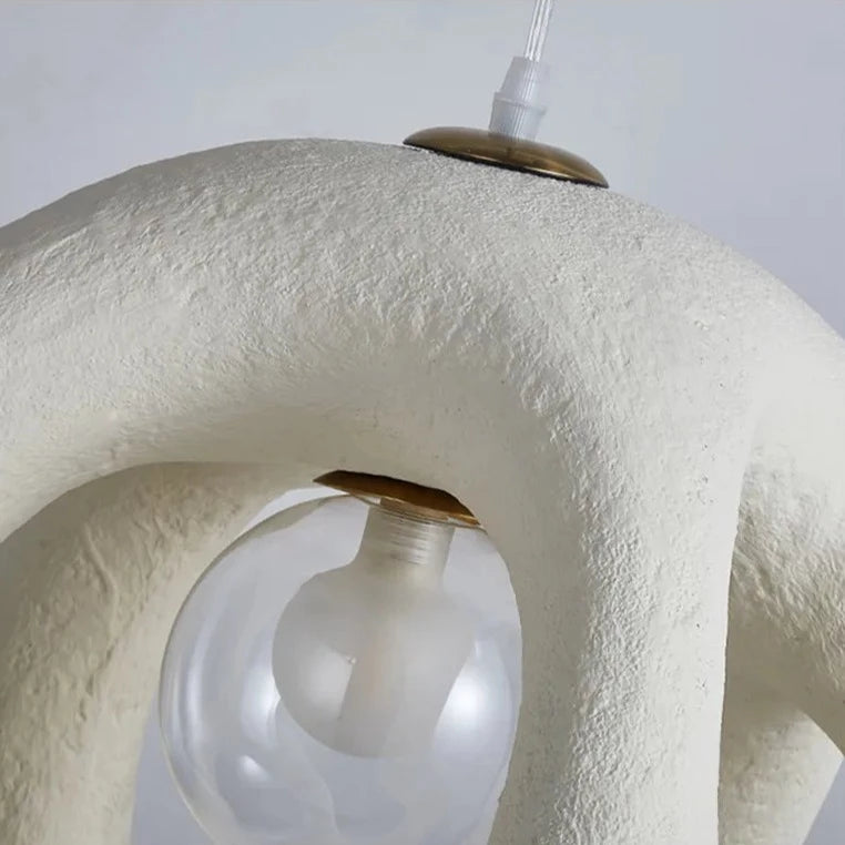 Unique Design Handmade Japanese Wabi Sabi LED Pendant Lamp Misaki