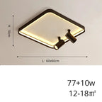 Sigrid – Nordic Minimalist LED Ceiling Lamp with Adjustable Spotlight for Modern Spaces Kozyled