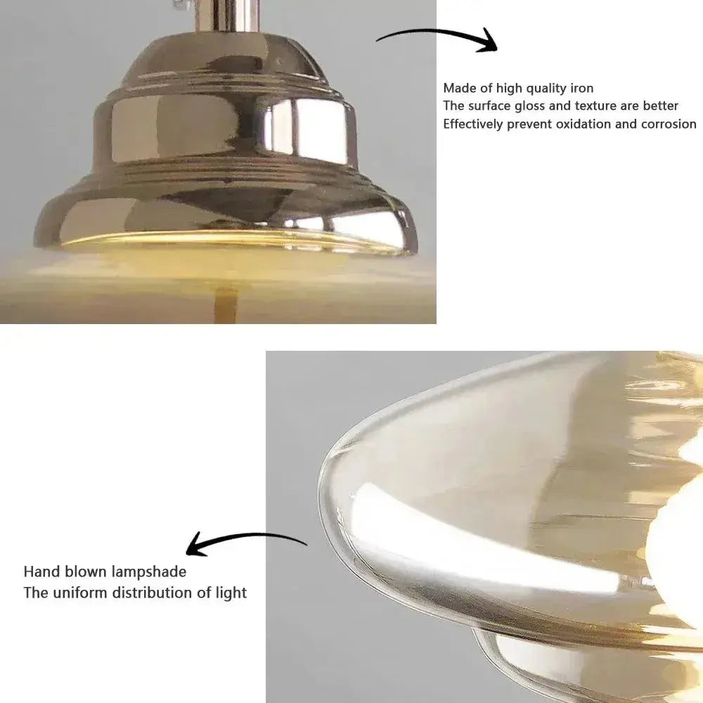 Amara – Antique Style LED Glass Pendant Lamp Lampasa.com