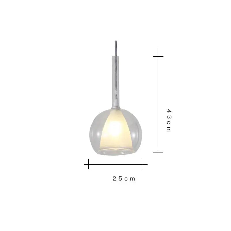 Odin – Luxury Elegant Glass Ball LED Pendant Lamp for Sophisticated Interiors Kozyled