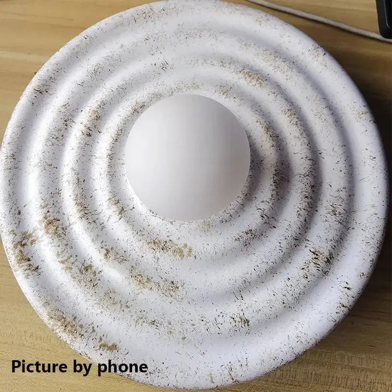 Fien – Wabi-Sabi Style Round LED Wall Light for Ambient Interior Lighting Lampasa.com