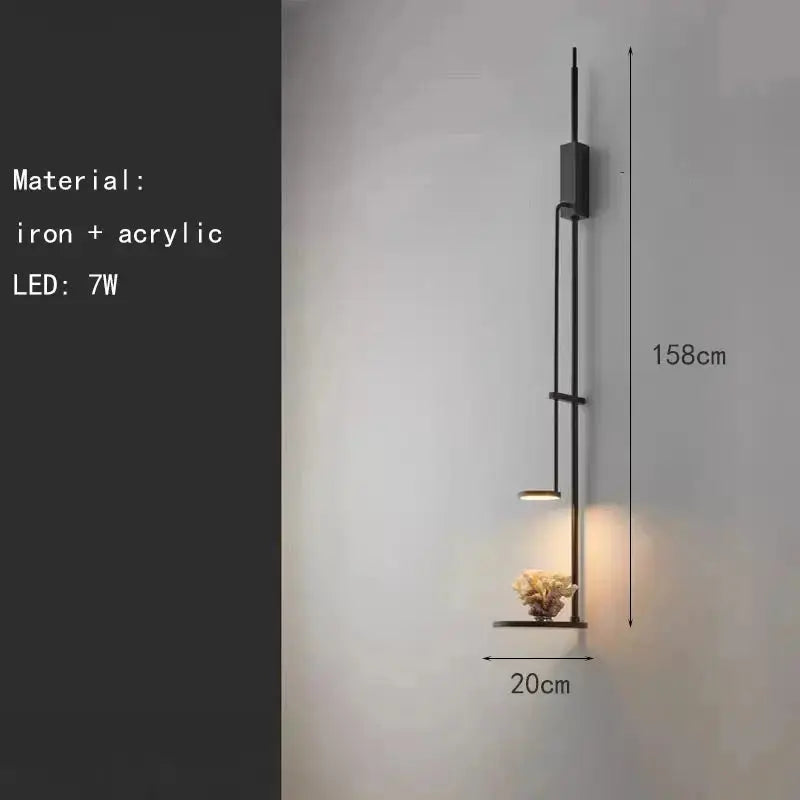 Velran – Unique Design Elegant Black Metal LED Wall Lamp Lampasa.com