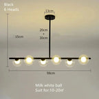 Edvin – Modern Glass Ball LED Pendant Light for Dining Tables and Bars Kozyled.com