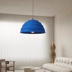 Blue Handmade Japanese Wabi Sabi LED Pendant lamp Asuna SPINGAR.COM