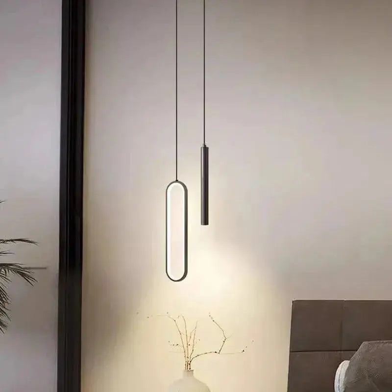 Ovrin – Modern Minimalist Oval & Spot LED Pendant Lamp Lampasa.com