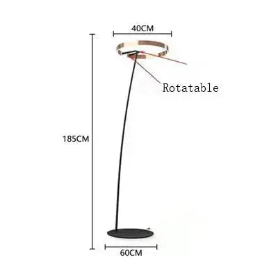 Alberte – Modern Luxury Dimmable LED Ring Floor Lamp Series Lampasa.com