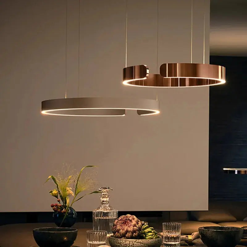 Modern Luxury Ring LED Pendant Lamp Alberte SPINGAR.COM