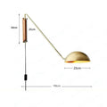 Postmodern Long Arm Study, Hotel, Reading LED  Wall Lamp Rayne SPINGAR.COM