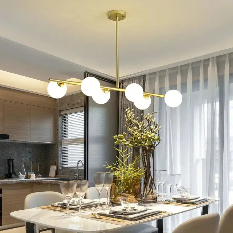 Edvin – Modern Glass Ball LED Pendant Light for Dining Tables and Bars Kozyled.com