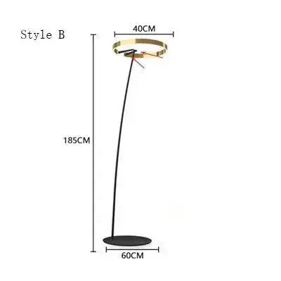 Alberte – Modern Luxury Dimmable LED Ring Floor Lamp Series Lampasa.com