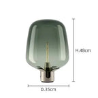 Jens – Modern Italian Blown Glass LED Table Lamp with Sleek Design Kozyled