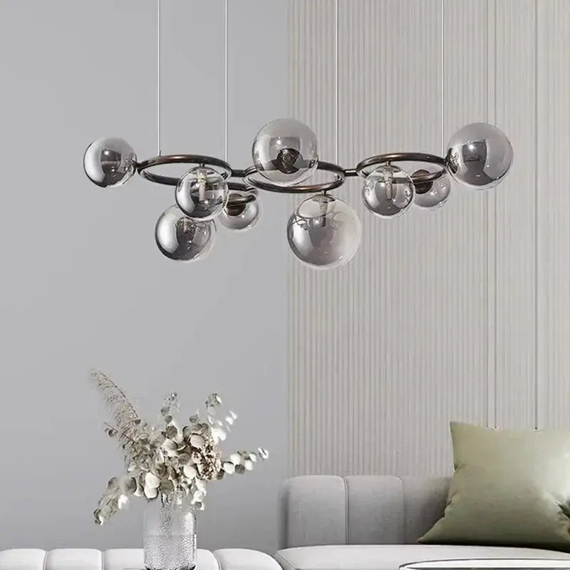Dimmable Luxury Scandinavian Design Glass Ball LED Pendant lamp Erla SPINGAR.COM
