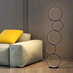 Orion - Modern Circle Design Dimmable Arc Floor Lamp Lampasa.com